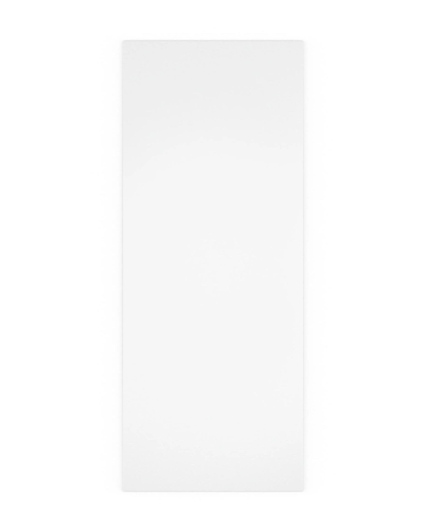 Rectangular white medical underpad, disposable absorbent sheet on white background