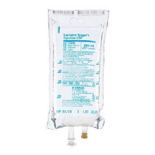 Lactated Ringer's IV solution 250ml medical infusion bag front view
