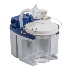 Portable medical suction machine with graduated canister and tubing for respiratory care
