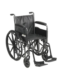 Silver Sport 2 Wheelchair 20" Swing Away Footrest & Detachable Full Arm