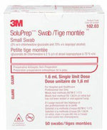 3M SoluPrep Antiseptic Swab 2% Chlorhexidine & 70% Isopropyl Alcohol | 50/box | 102.03