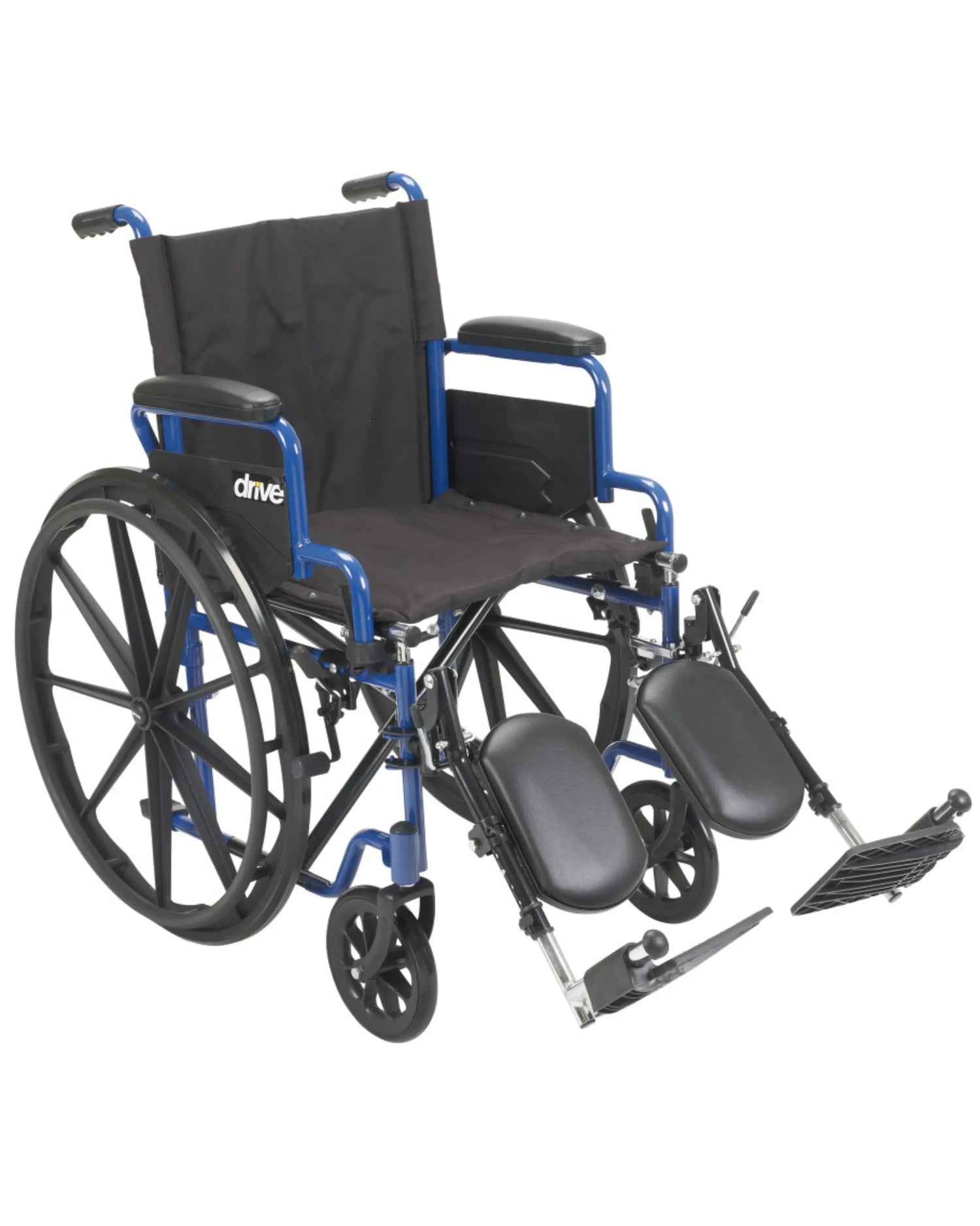 Blue Streak Wheelchair w/ Swing Away Elevating Leg Rest | 18" Seat | BLS18FBD-ELR 