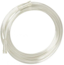 Clear crush-resistant oxygen tubing coiled, medical respiratory supply