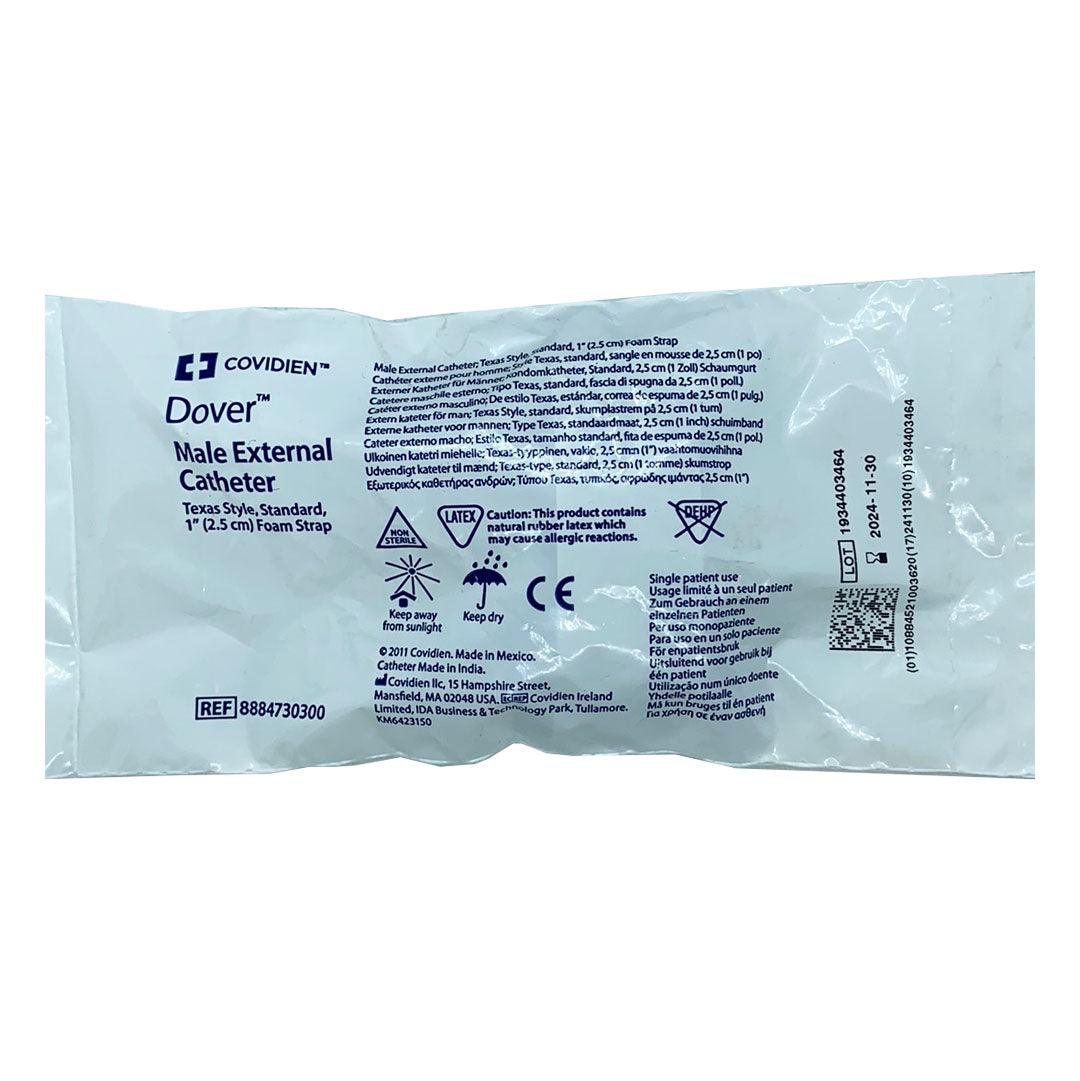 Coviden Male Catheter 1"(2.5 cm) | Foam Strap - Texas style-Standard