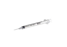 1mL | 27G x 1/2" SOL-M Safety Syringe with Fixed Needle | 100/box | 181027