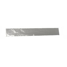 Clear plastic digital dental x-ray sensor sleeve on white background