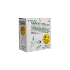 Terumo Surflash IV catheter 24G box, 50 sterile medical IV catheters for intravenous use