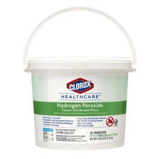 Clorox Healthcare hydrogen peroxide disinfectant wipes bucket for medical cleaning supplies