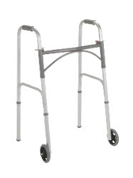 folding-walker-adjustable-height-steel-frame-350-lbs-weight-capacity-25-to-32-inch-height-1-pcs