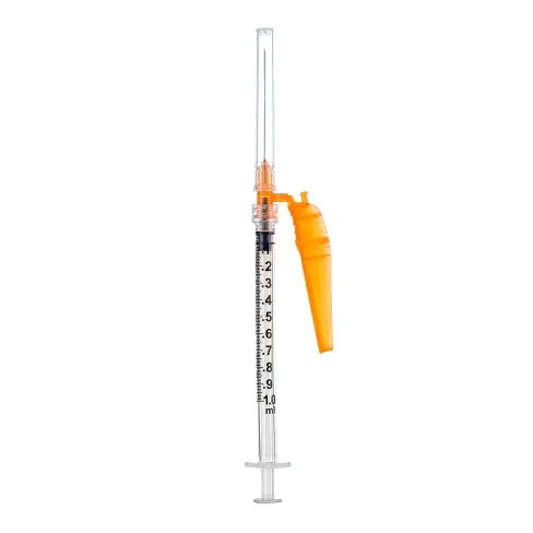 1mL | 25G x 1 1/2" | Sol-Care Luer Lock Syringe with Safety Needle | 50/box | 12515SN