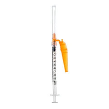 1mL | 25G x 1 1/2" | Sol-Care Luer Lock Syringe with Safety Needle | 50/box | 12515SN