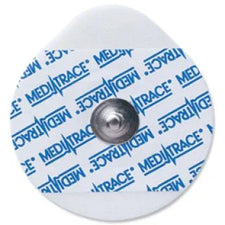 Single disposable ECG electrode pad with Meditrace branding for cardiac monitoring