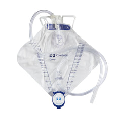 Covidien Dover urinary drainage bag with measurement markings and tubing for medical use