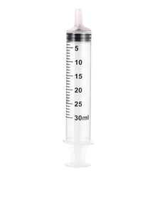 30ml disposable plastic medical syringe with clear measurement markings