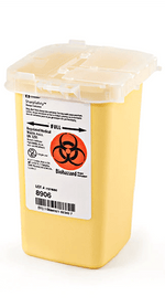 Sharps Container Phlebotomy Yellow 1qt