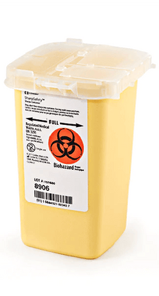 Sharps Container Phlebotomy Yellow 1qt