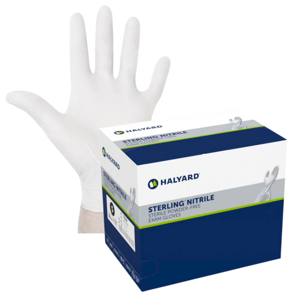 Halyard Sterling Nitrile Sterile Exam Gloves | 50Pairs/Box
