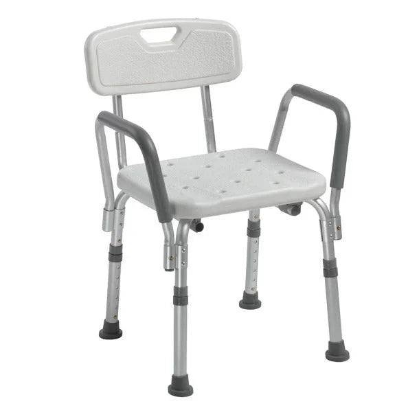 Shower Chair with Back and Removable Padded Arms | 12445KD-1