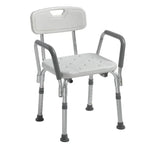 Shower Chair with Back and Removable Padded Arms | 12445KD-1
