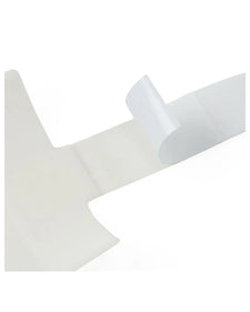 Medical adhesive dressing with peel-off backing for wound care or bandaging