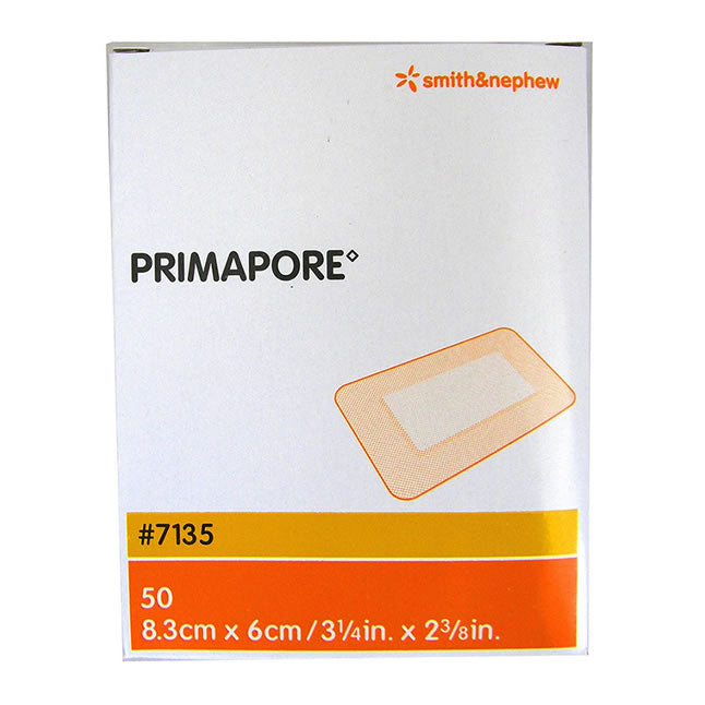 Primapore sterile adhesive wound dressing 8.3cm x 6cm, 50 count box