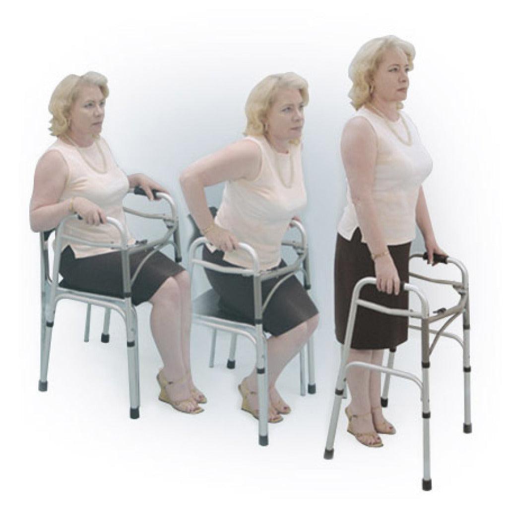 Deluxe Folding Walker, Two Button for Adult by Drive Medical