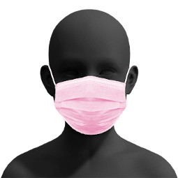 Dentx Kids Face Mask ASTM Level 3 - Pink for (4-12 yrs)