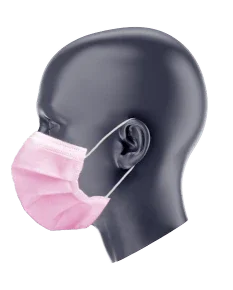 Dentx Kids Face Mask ASTM Level 3 - Pink for (4-12 yrs)