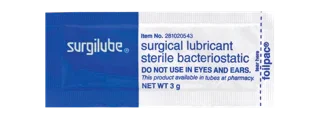 Lubricant Gel Surgilube 3g Foilpac, Sterile, 144/Box