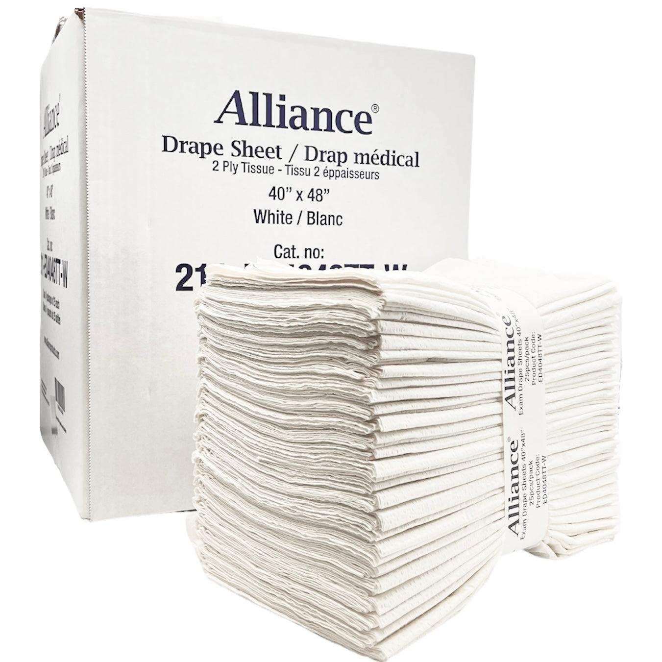 Disposable Bed Sheet 3ply Tissue White - 40"x48"