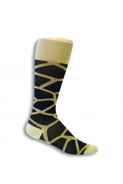 Dr. Segal's Compression Socks Women Energy - Giraffe Brown/Black 15-20 MMHG