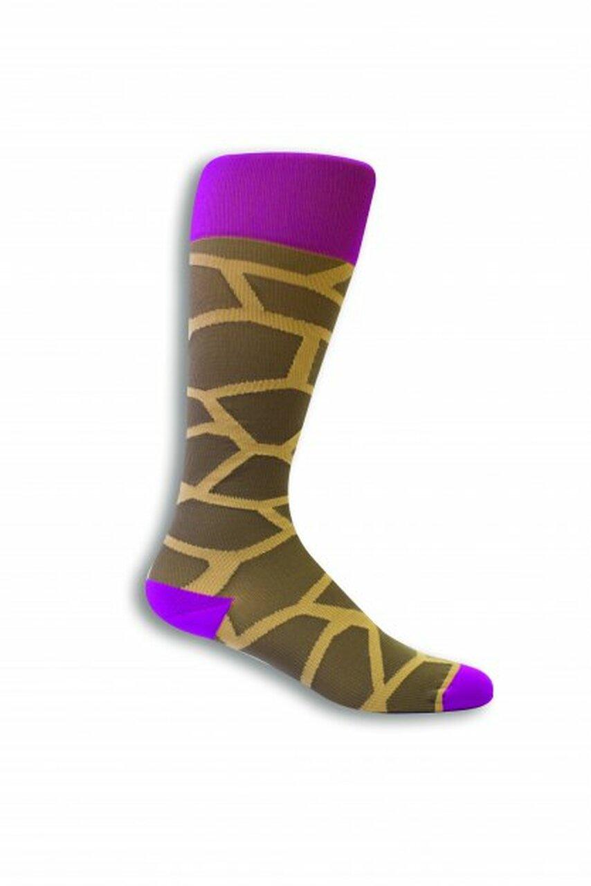 Dr. Segal's Compression Socks Women Medical - Giraffe Pink/Brown 20-30 MMHG