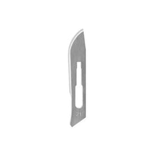 Stainless steel surgical scalpel blade number 21 for medical and esthetic procedures