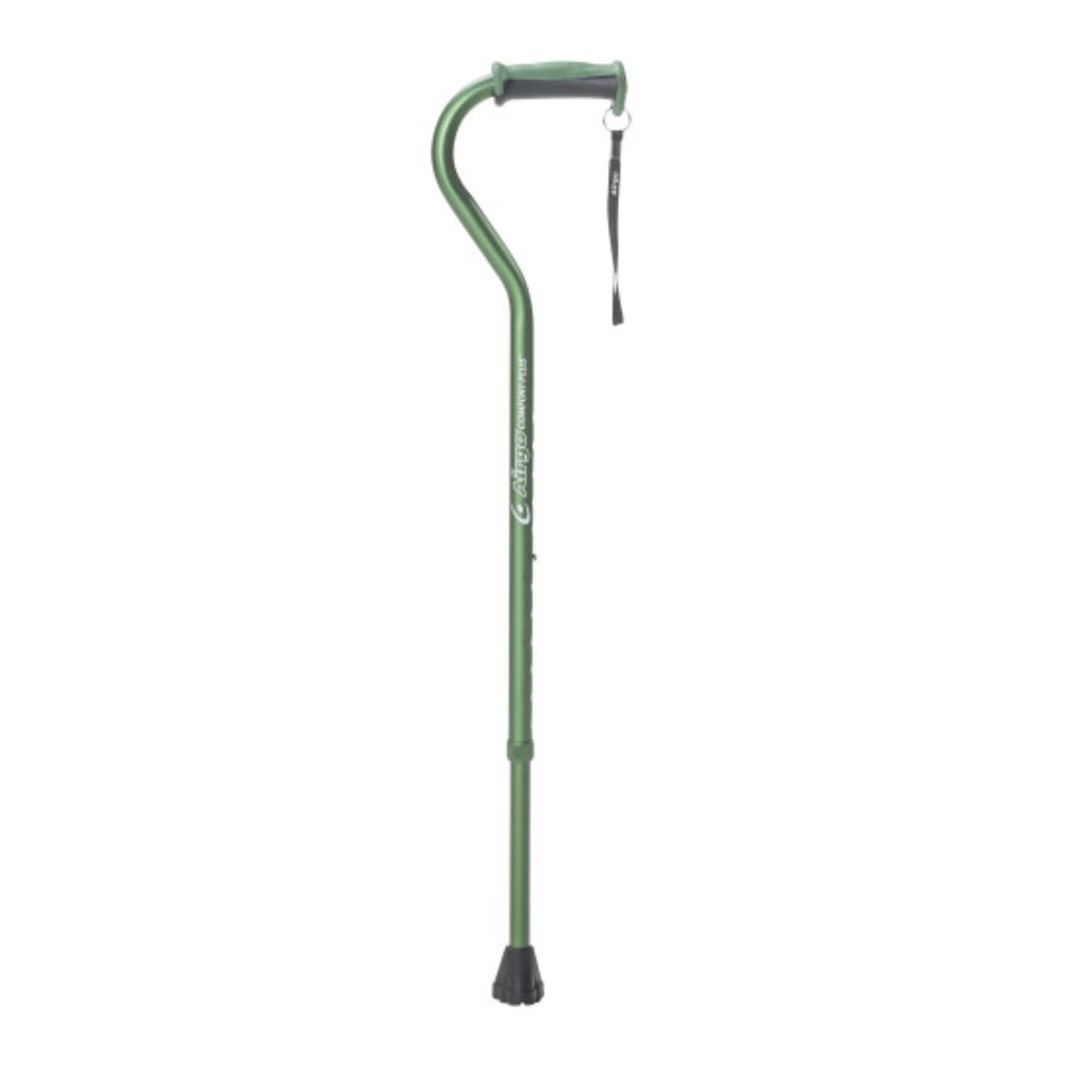 Airgo Comfort-Plus Aluminum Cane Offset Handle Olive | 730-448