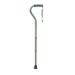 Airgo Comfort-Plus Aluminum Cane Offset Handle Olive | 730-448