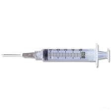 5mL | 21G x 1" BD Luer-Lok Syringe with PrecisionGlide Needle | 100/Box | 309632