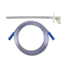 Medical suction tubing with connectors and elbow adapter for respiratory care