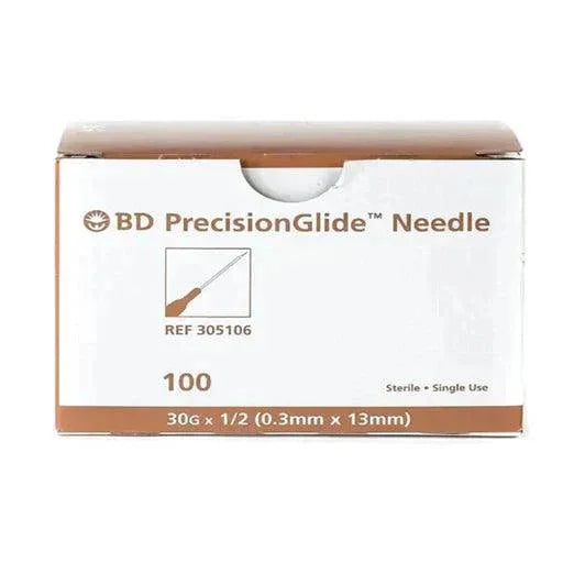 30G × ½" | BD PrecisionGlide Hypodermic Needle | 100/box | 305106