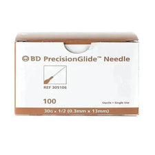 30G × ½" | BD PrecisionGlide Hypodermic Needle | 100/box | 305106