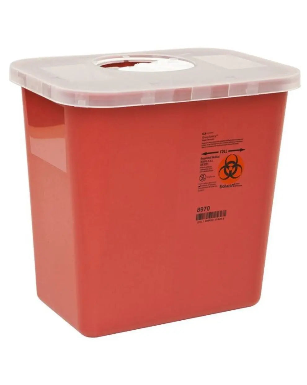 Monoject Multi-Purpose Sharps Container with Rotor Opening, Red | 8970
