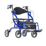 Airgo Fusion F20 Side-Folding Rollator & Transport Chair Blue | 700-935