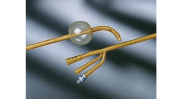Bardia Foley Catheter, 3-Way Silicone Elastomer With 30cc Balloon