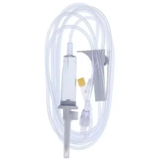 B.Braun IV Administration Set | 93" Tubing | 15 Drops/mL | Universal Spike | Spin-Lock Connector | 1 Injection Site | V1415-15