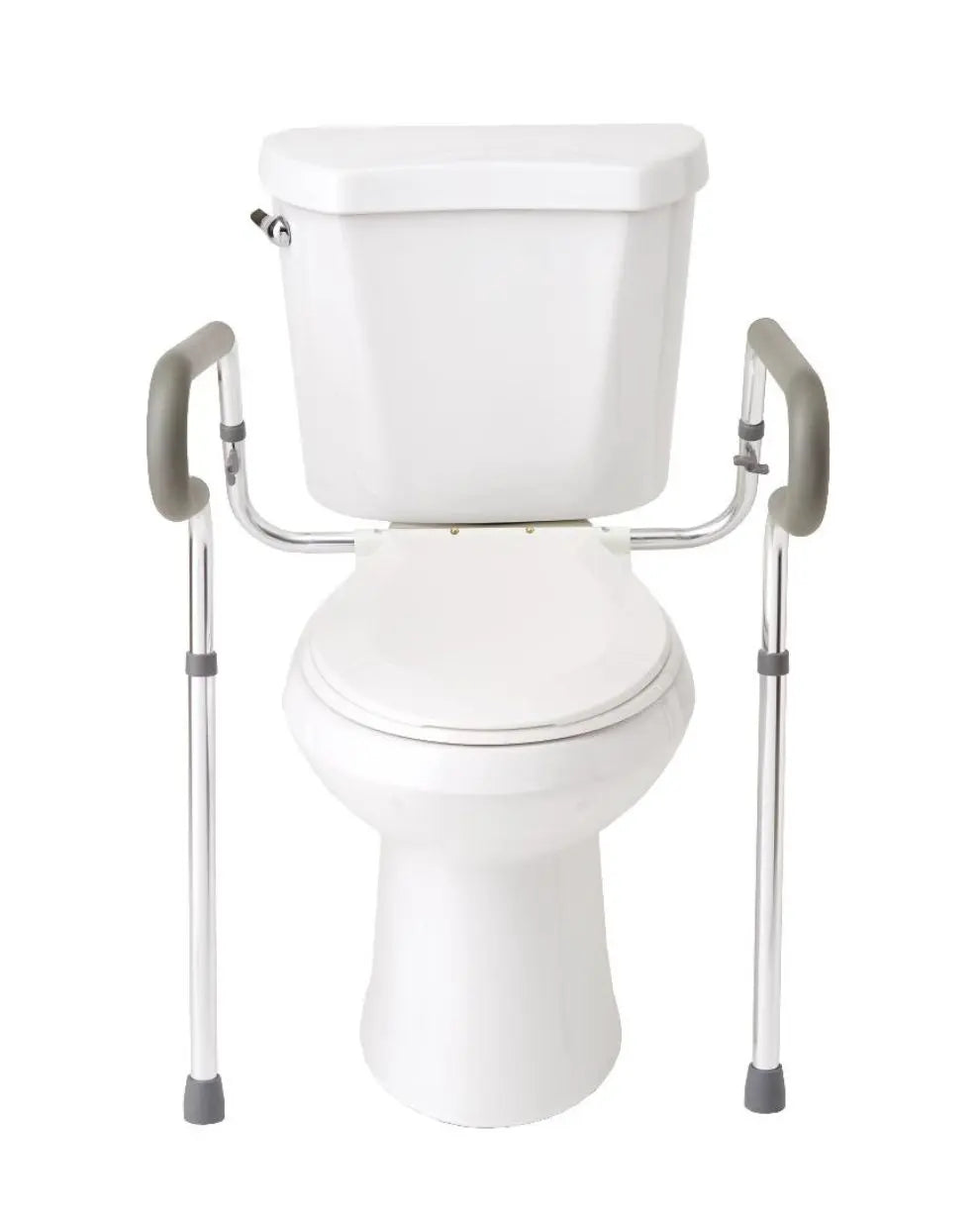 Medline Adjustable Toilet Safety Rail, Aluminum Toilet Safety Rails, Knockdown | G30300-1KD