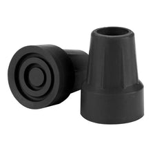 Black rubber cane tips for walking aid, mobility accessory, home care supplies