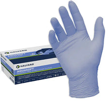 Powder-free nitrile exam glove with Halyard Aquasoft glove box, medical supplies