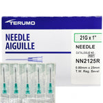 21G x 1" | Terumo Hypodermic Needle | 100/box | NN2125R