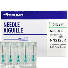 21G x 1" | Terumo Hypodermic Needle | 100/box | NN2125R