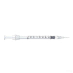 1mL | 25G x 5/8" Sol-Care Safety Syringe with Fixed Needle | 100/box | 100018IM
