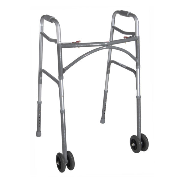 bariatric-aluminum-folding-walker-two-button-adult-with-5-wheels-10220-1ww